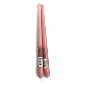 12" Vela Ahusada Colored Taper Candles Pink
